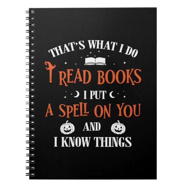 Cuaderno Halloween Te Escribí Y Leí Libros Cumpleaños (Frente)