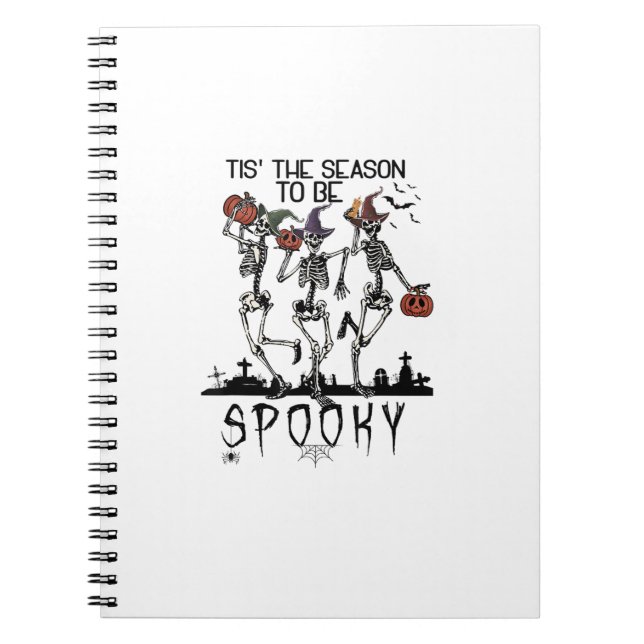Cuaderno Halloween Tis The Season To Spooky Dancing Skeleto (Frente)