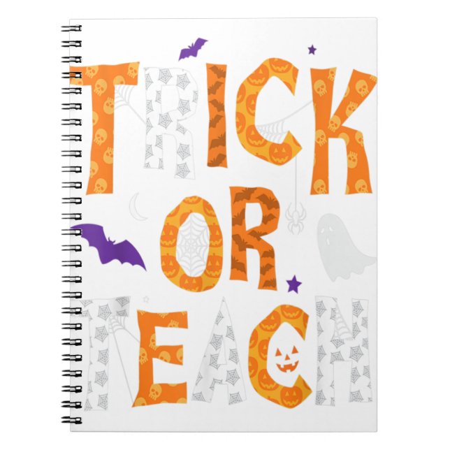 Cuaderno Halloween: Trick O Teach Teacher (Frente)