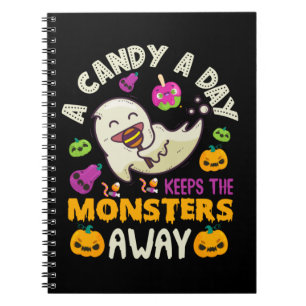 Cuaderno Halloween Una Golosina Al Día Mantiene A Los Monst