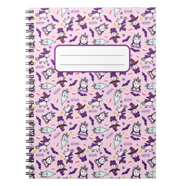Cuaderno Halloween Unicornios (Frente)