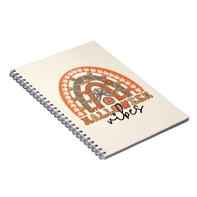Cuaderno Halloween Vibes Boho Rainbow Fall Halloween (Lado Derecho)