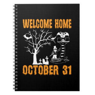 Cuaderno Halloween Welcome Home October Birthday