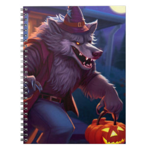 Cuaderno Halloween/werewolf/otoño/otoño