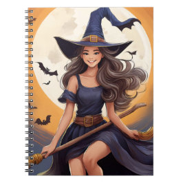 Cuaderno Halloween Witch Notebook de 6.5 x 8.75 pulgadas
