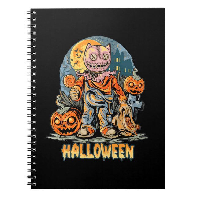 Cuaderno Halloween Y Cat (Frente)