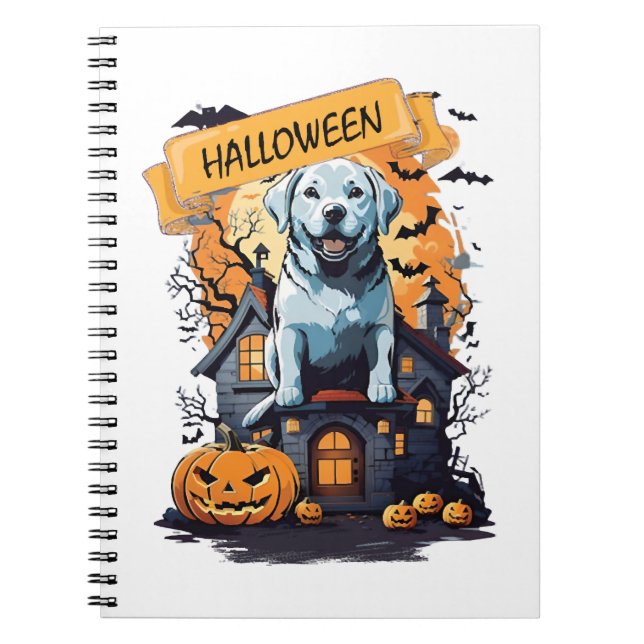 CUADERNO HALLOWEEN Y PERRO (Frente)