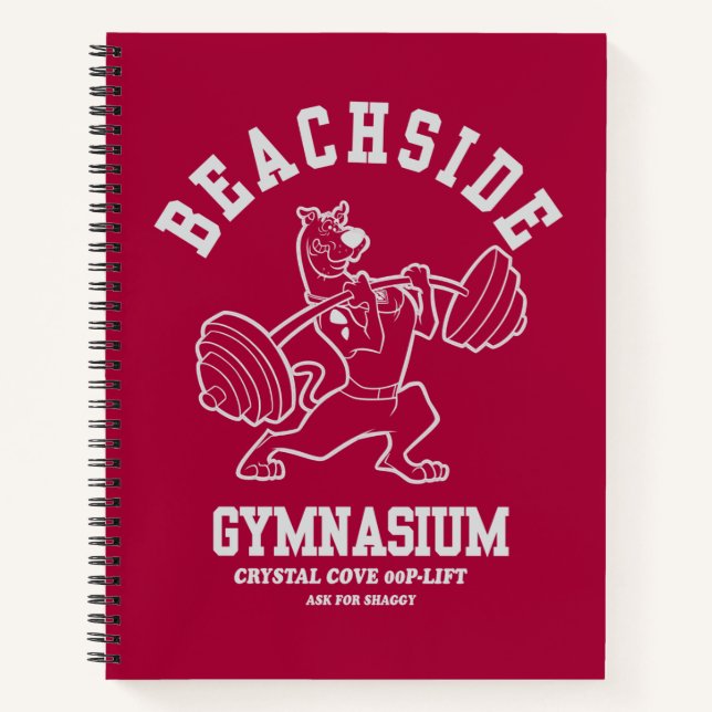 Cuaderno Halterofilia por Scooby-Doo "Gimnasio en la playa" (Anverso)