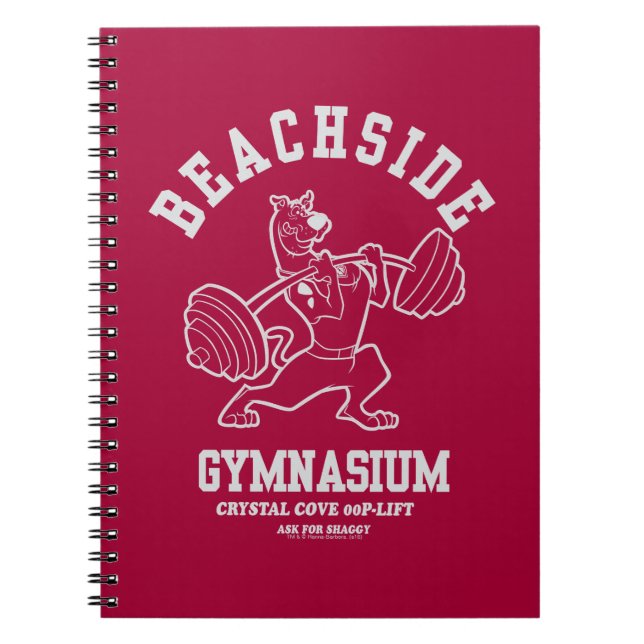 Cuaderno Halterofilia por Scooby-Doo "Gimnasio en la playa" (Frente)