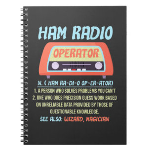 Cuaderno Ham Radio Operador Definición Radio Hobby Amateur