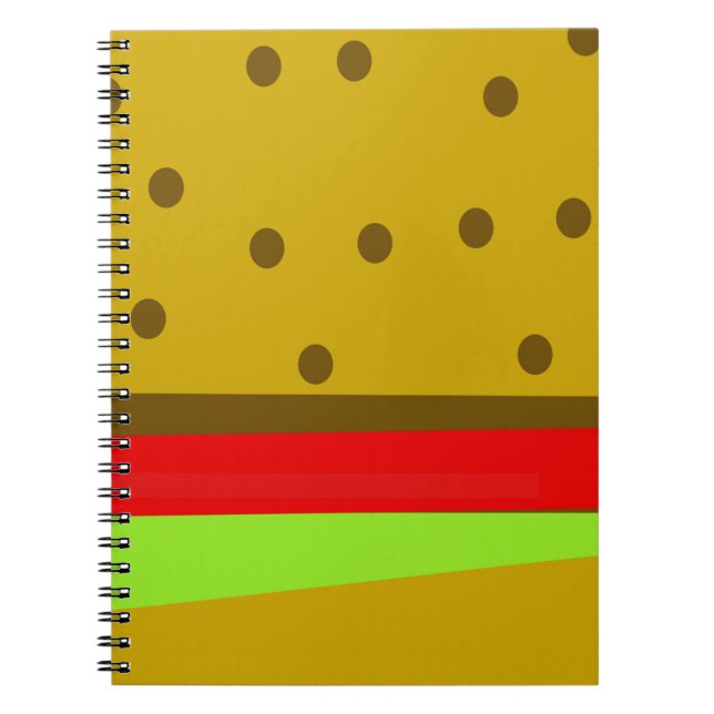 Cuaderno Hamburguesa de comida rápida (Frente)