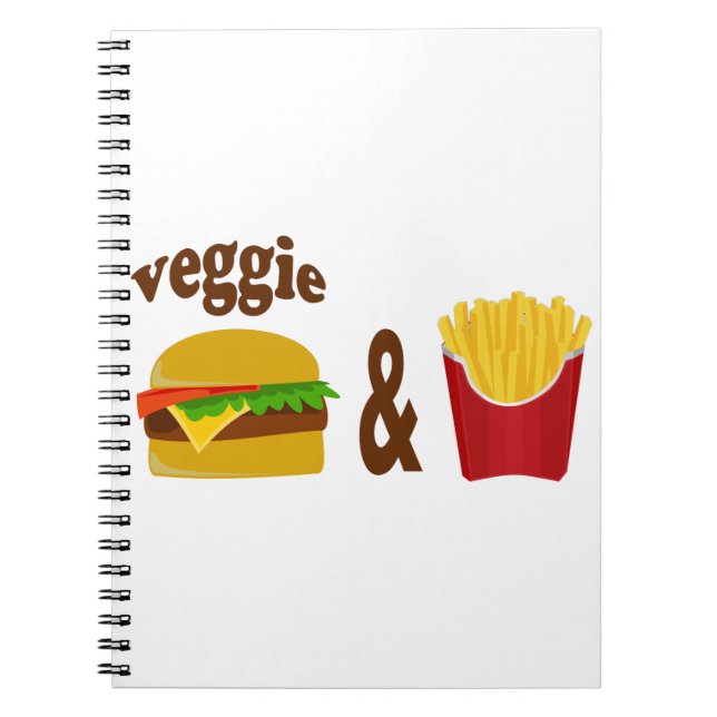 Cuaderno Hamburguesa de verduras y frijoles (Frente)