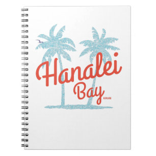 Cuaderno Hanalei Bay Hawaii Isla de Kauai Souvenir Shot G