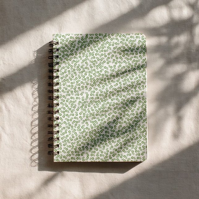 Cuaderno  Hand-drawn ditsy Sage Green Daisies – Mini Floral (Subido por el creador)