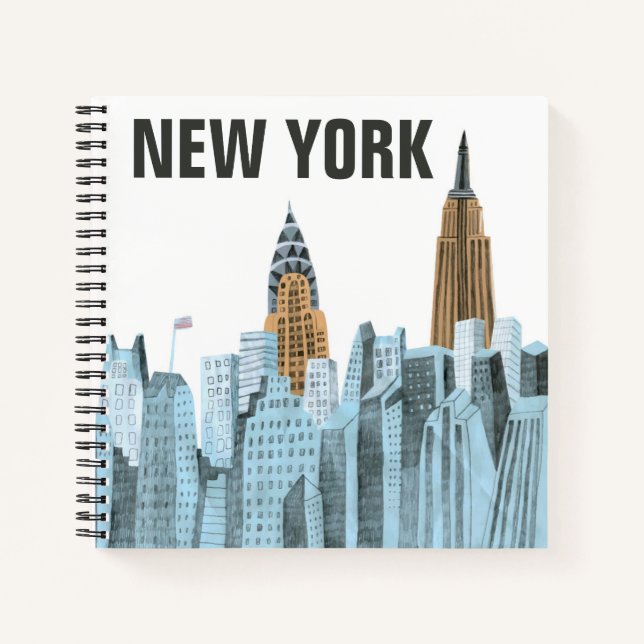 Cuaderno Hand Drawn New York City, NY (Anverso)