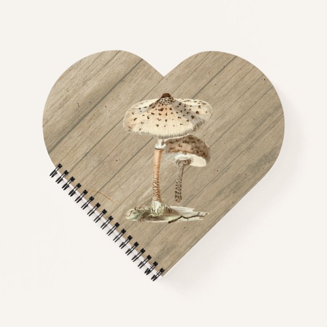 Cuaderno Hand Drawn Parasol Mushroom (Anverso)