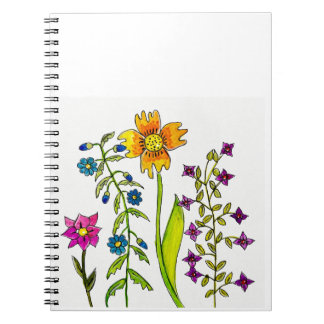 Cuaderno Hand-Drawn Wildflower Trio 