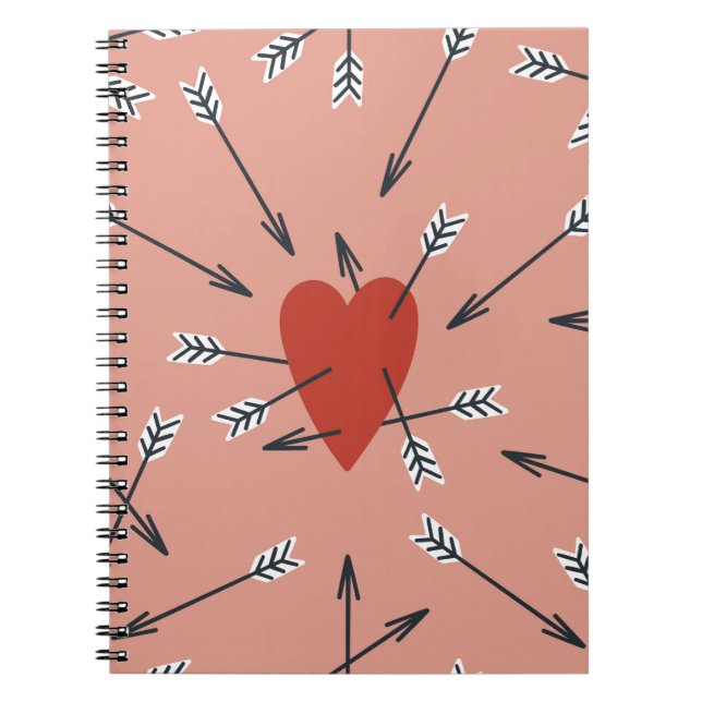 Cuaderno Hand made seamless pattern with flat illustrations (Frente)