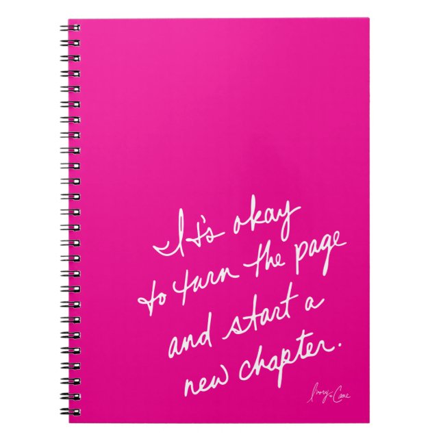 Cuaderno Hand-Scripted Start a New Chapter Spiritual (Frente)