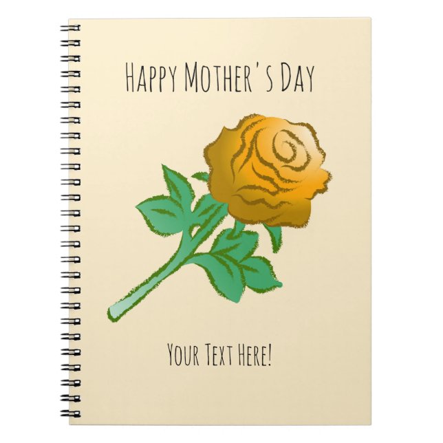 Cuaderno Handsome Orange Rose (Frente)