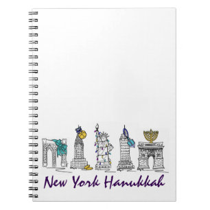 Cuaderno Hanukkah Chanukah NYC vacaciones judías