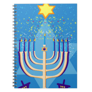 Cuaderno hanukkah menorah