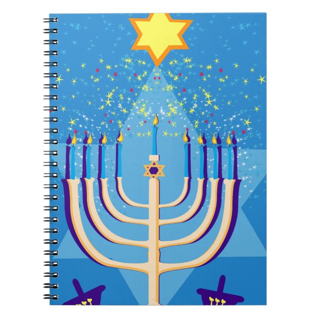 Cuaderno hanukkah menorah (Frente)