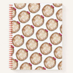 Cuaderno Hanukkah Sufganiyot Jelly Doughnut Donut Chanukah