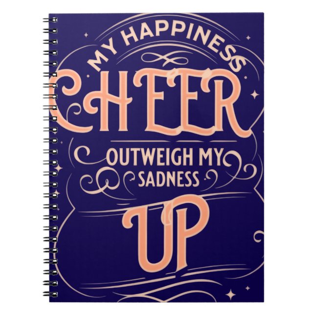 CUADERNO  HAPPINESS CHEER UP  SPIRAL NOTEBOOK  (Frente)
