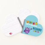Cuaderno Happy Birthday FUN Monsters kids<br><div class="desc">Customizable Monster Notebook: Vibrant Colors, Fun Monster Designs, Personalized with Your Name - Perfect for Kids' Writing, Drawing, and Birthday Celebrations Unleash your creativity with our customizable monster notebook! Featuring adorable monsters and vibrant colors, this notebook is the perfect companion for young writers and artists. Whether it's for school, creative...</div>