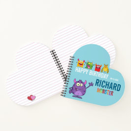 Cuaderno Happy Birthday FUN Monsters kids
