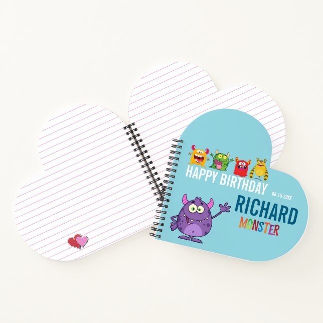 Cuaderno Happy Birthday FUN Monsters kids (Interior)