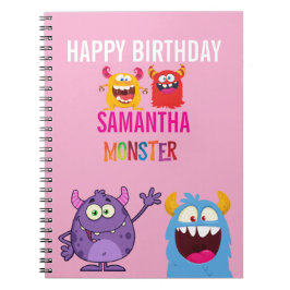 Cuaderno Happy Birthday FUN Monsters kids