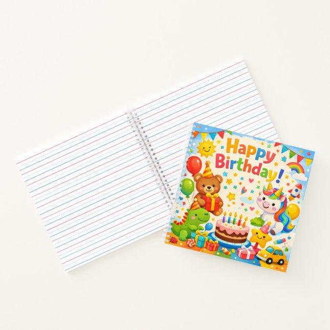 Cuaderno Happy Birthday Kids Party Notebook (Interior)