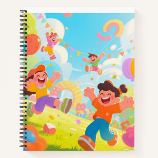 Cuaderno ✨ Happy Day Spiral Notebook | Diseño de niños pequ