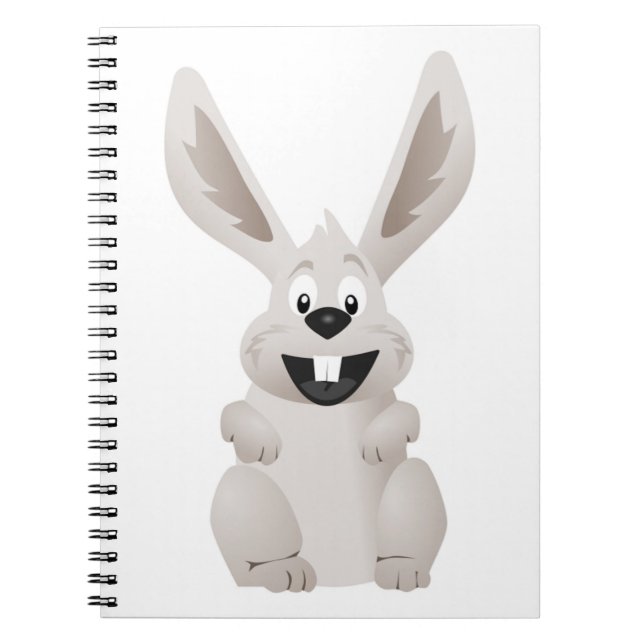 CUADERNO "HAPPY EASTER" GRAY BUNNY (Frente)