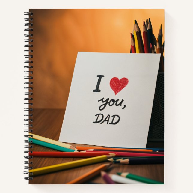 Cuaderno happy father day card from a kid (Anverso)