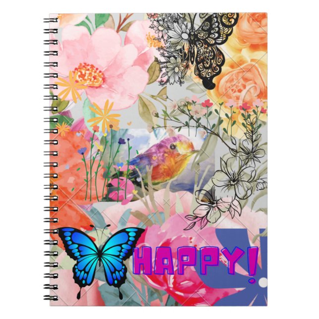 Cuaderno Happy Flower Power (Frente)