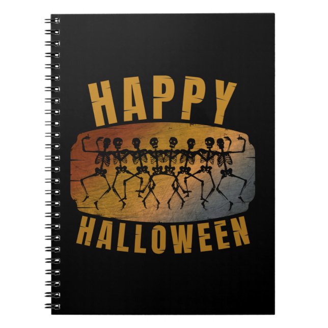 CUADERNO HAPPY HALLOWEEN DANCING SKELETON (Frente)