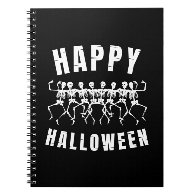 CUADERNO HAPPY HALLOWEEN DANCING SKELETONS (Frente)