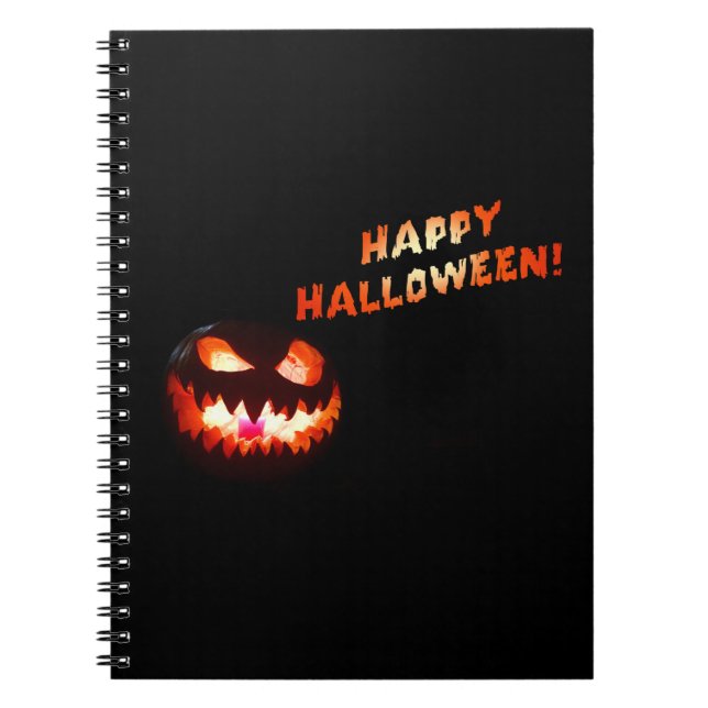 Cuaderno HAPPY HALLOWEEN - FLORECIENTE Jack-O-Lantern (Frente)