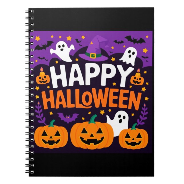 Cuaderno Happy halloween ghost (Frente)
