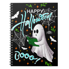 Cuaderno Happy Halloween reading ghost