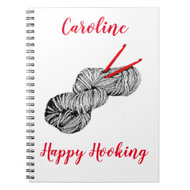 Cuaderno Happy Hooking crochet personalizado