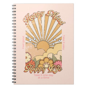 Cuaderno Happy Mind Happy Life Hippy Groovy Vibes