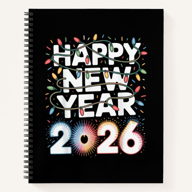 Cuaderno Happy New Year 2026 (Anverso)