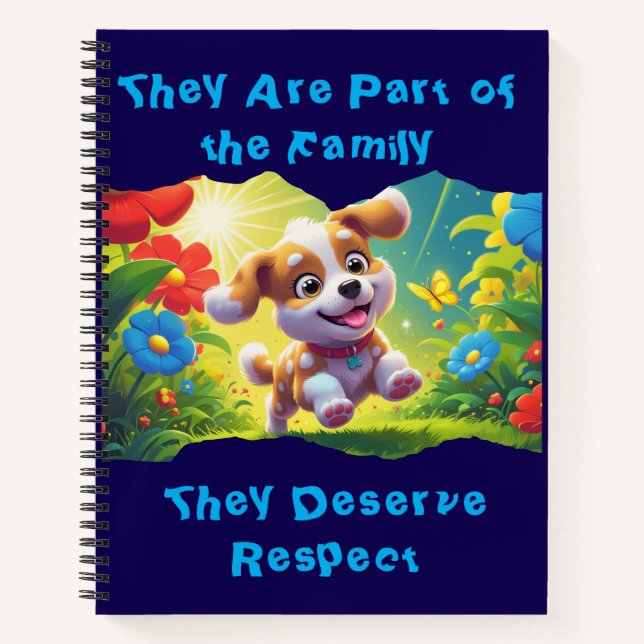 Cuaderno Happy Puppy/Cachorrito Felíz (Anverso)