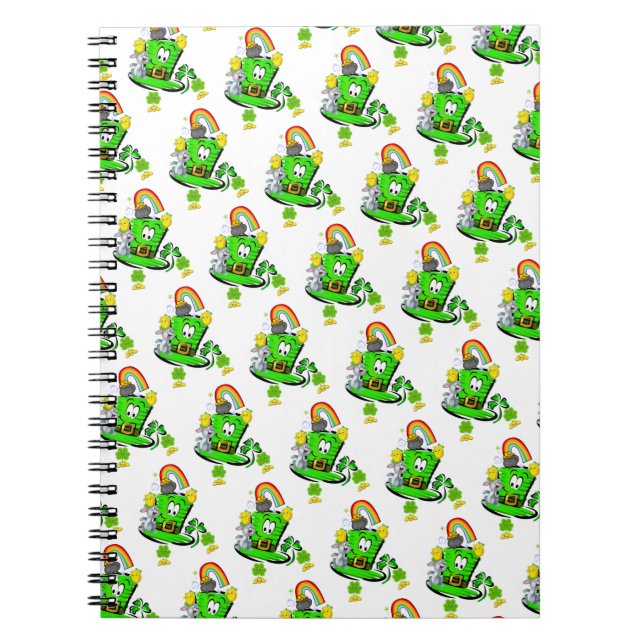 Cuaderno Happy St. Patrick's Day Rabbit Notebook (Frente)