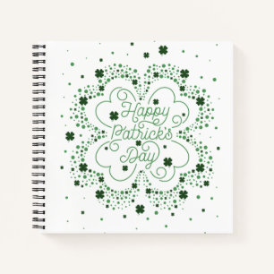 Cuaderno Happy St. Patrick's Day Sq Notebook