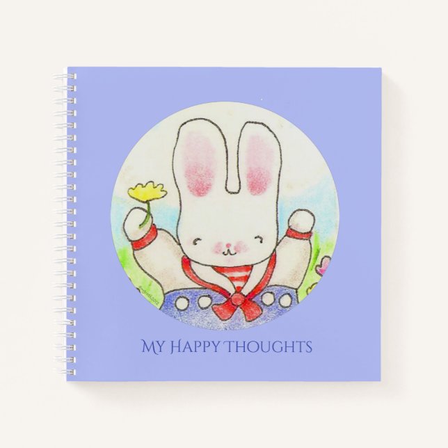 Cuaderno Happy Thoughts Sailor Bunny Journal (Anverso)